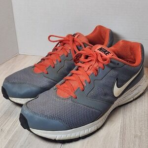 Nike Downshifter Mens Size 12 684652-005 Gray Orange Sneaker Running Shoes
